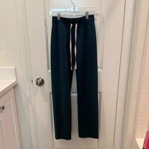 Figs High Waisted Livingston Pants- Caribbean Blue